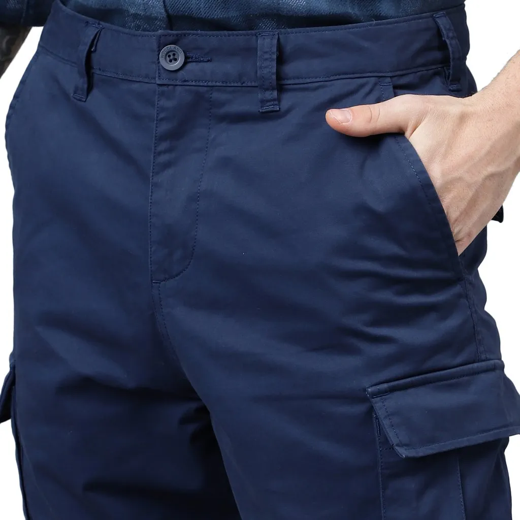 Navy Cargo Pants for Men - Thumbnail 6