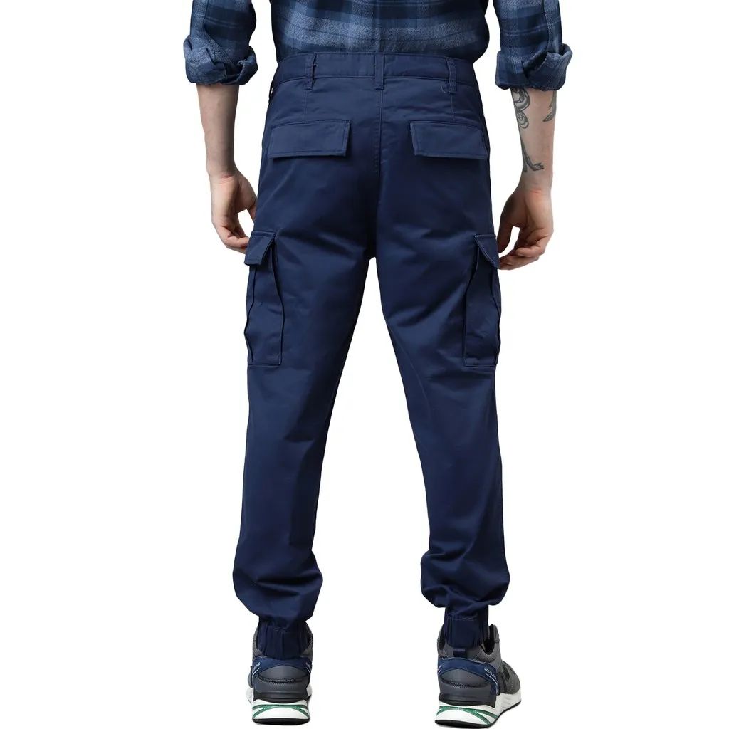 Navy Cargo Pants for Men - Thumbnail 7