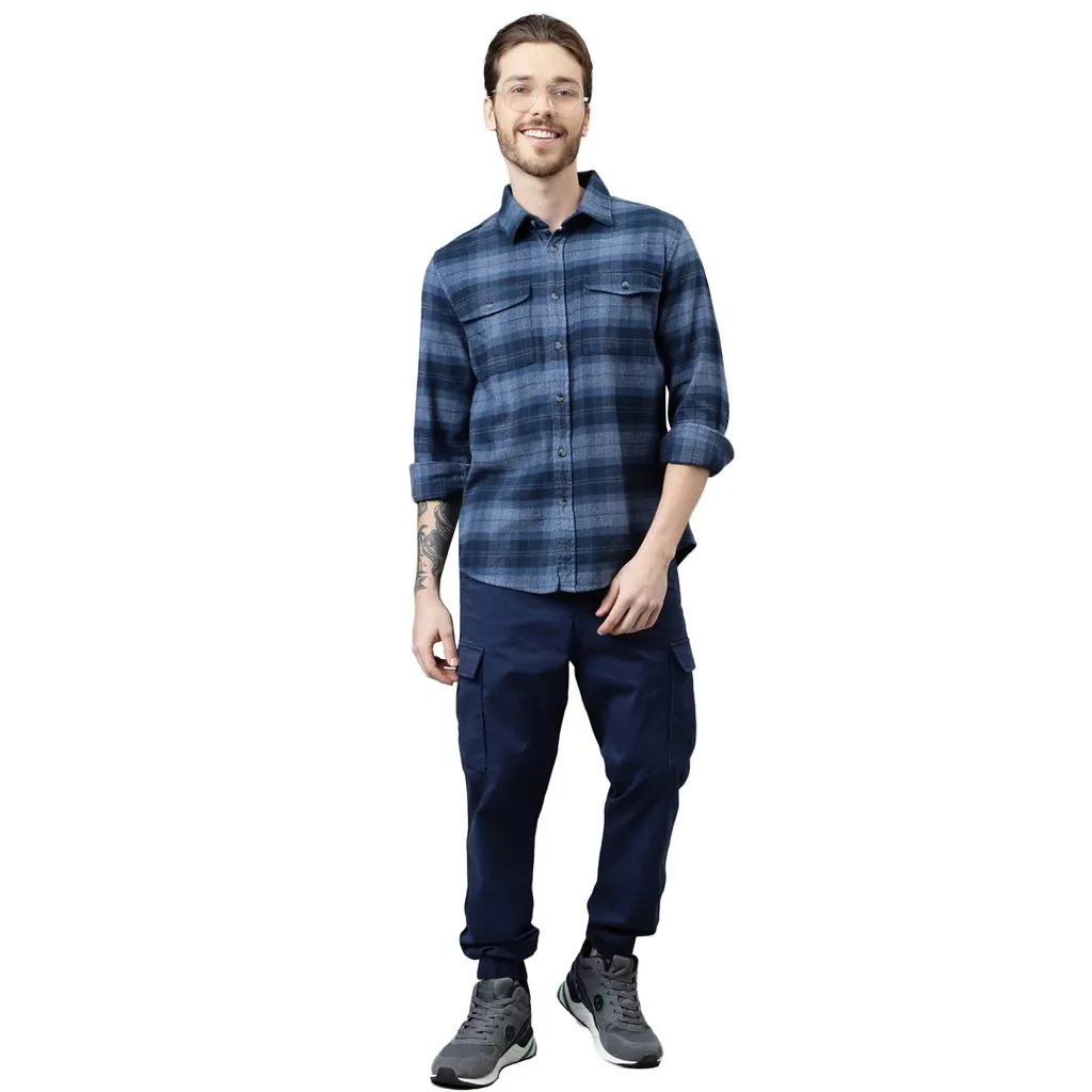 Navy Cargo Pants for Men - Thumbnail 8