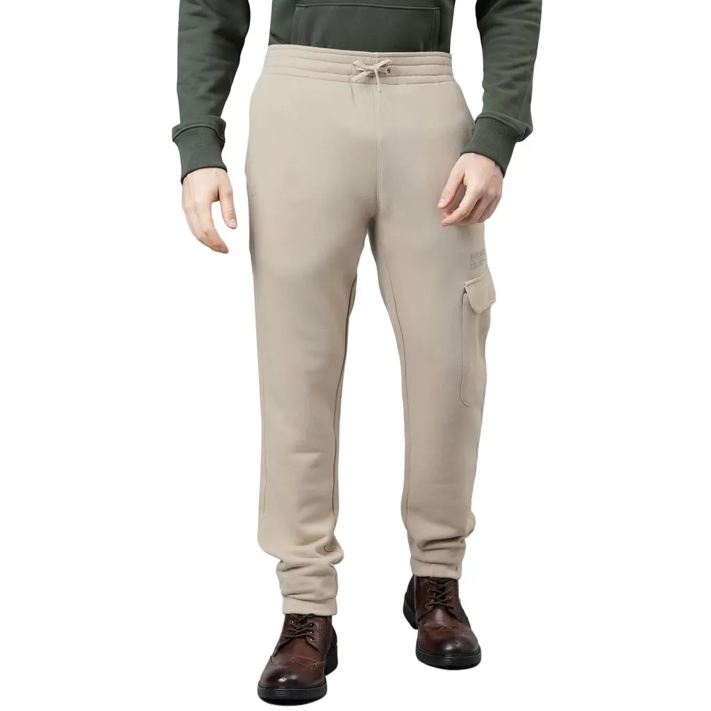 Beige Track Pants for Men - Image 1