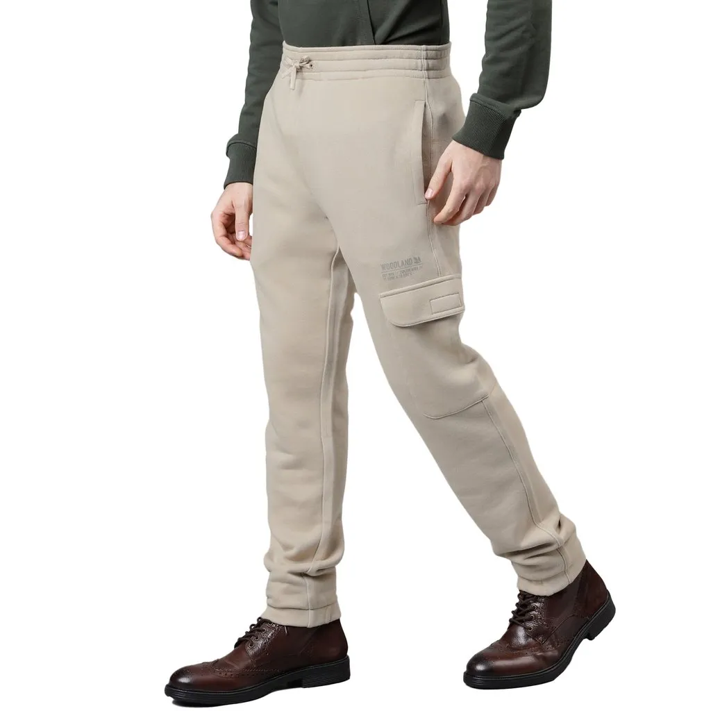 Beige Track Pants for Men - Thumbnail 2