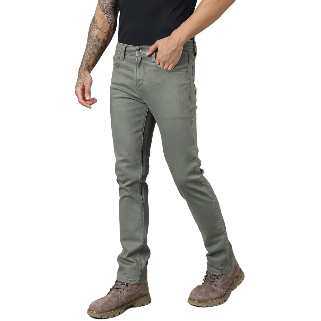 Olive Jeans for Men - Thumbnail 2