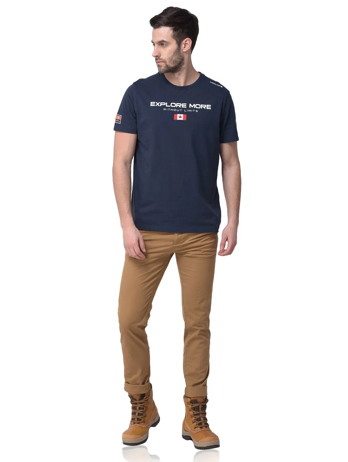 Camel chinos for men - Thumbnail 1
