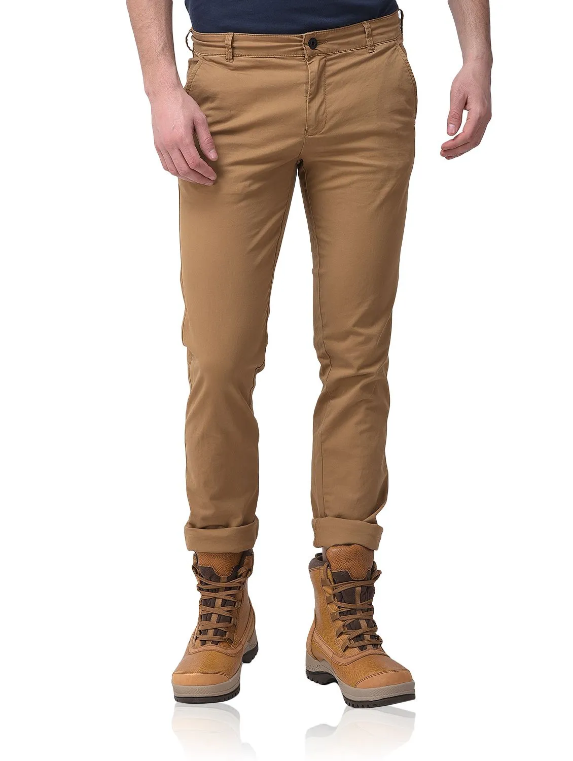 Camel chinos for men - Thumbnail 2
