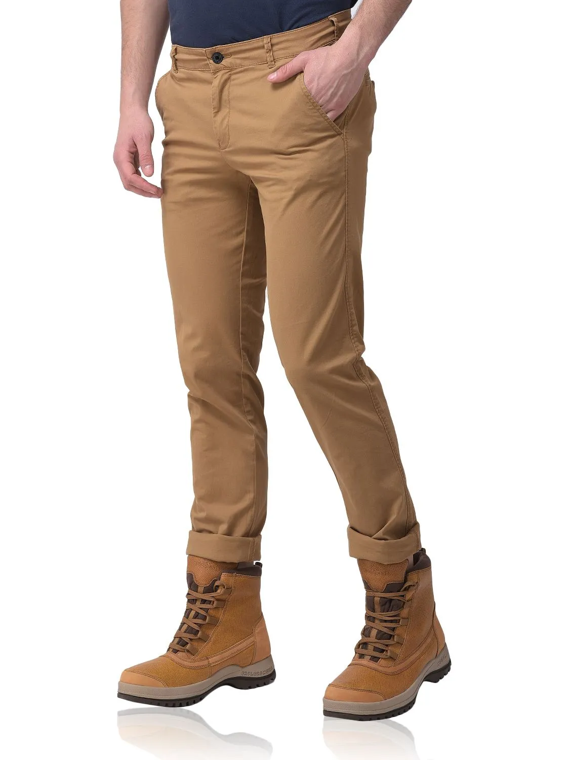 Camel chinos for men - Thumbnail 5