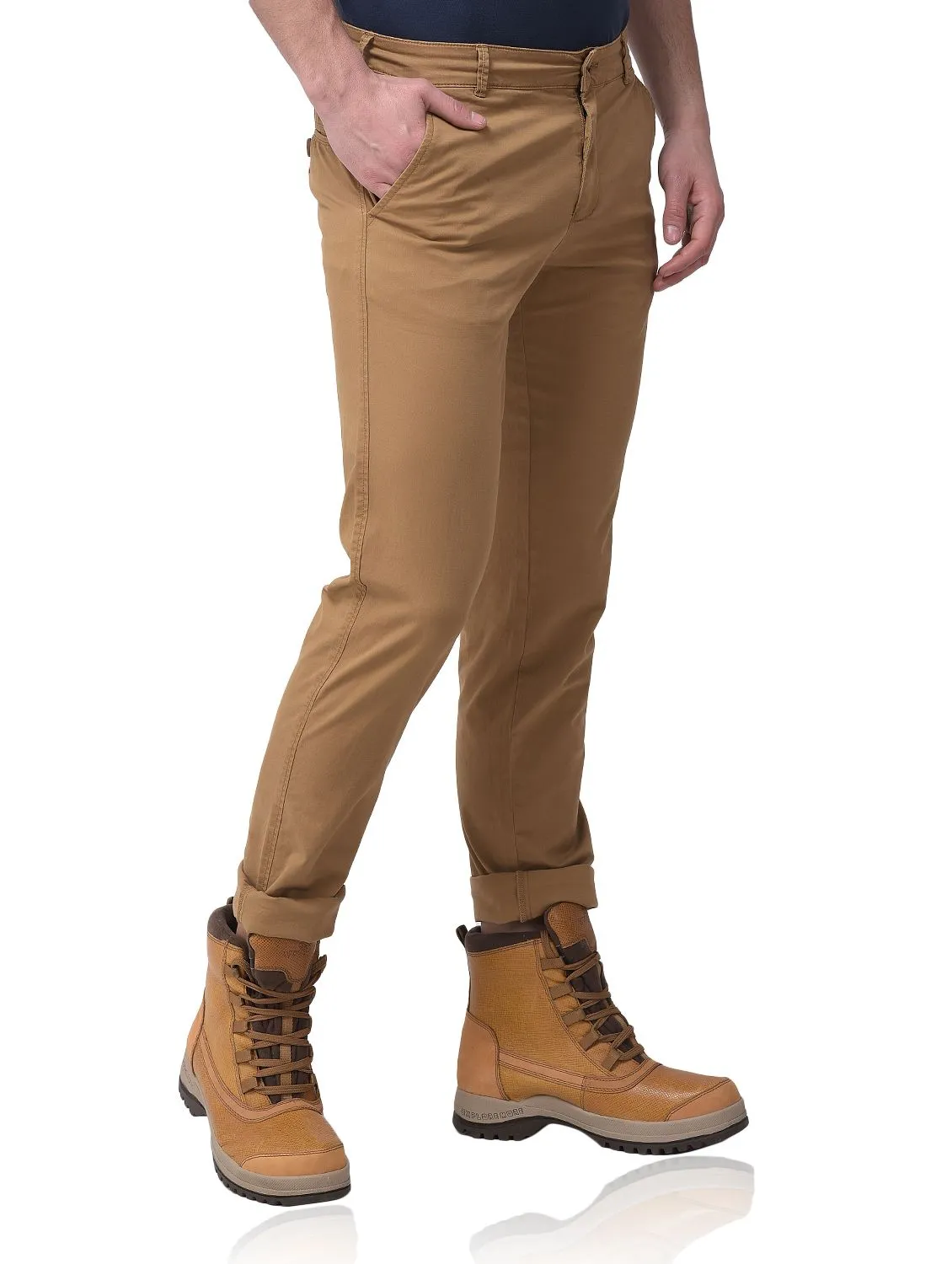 Camel chinos for men - Thumbnail 6