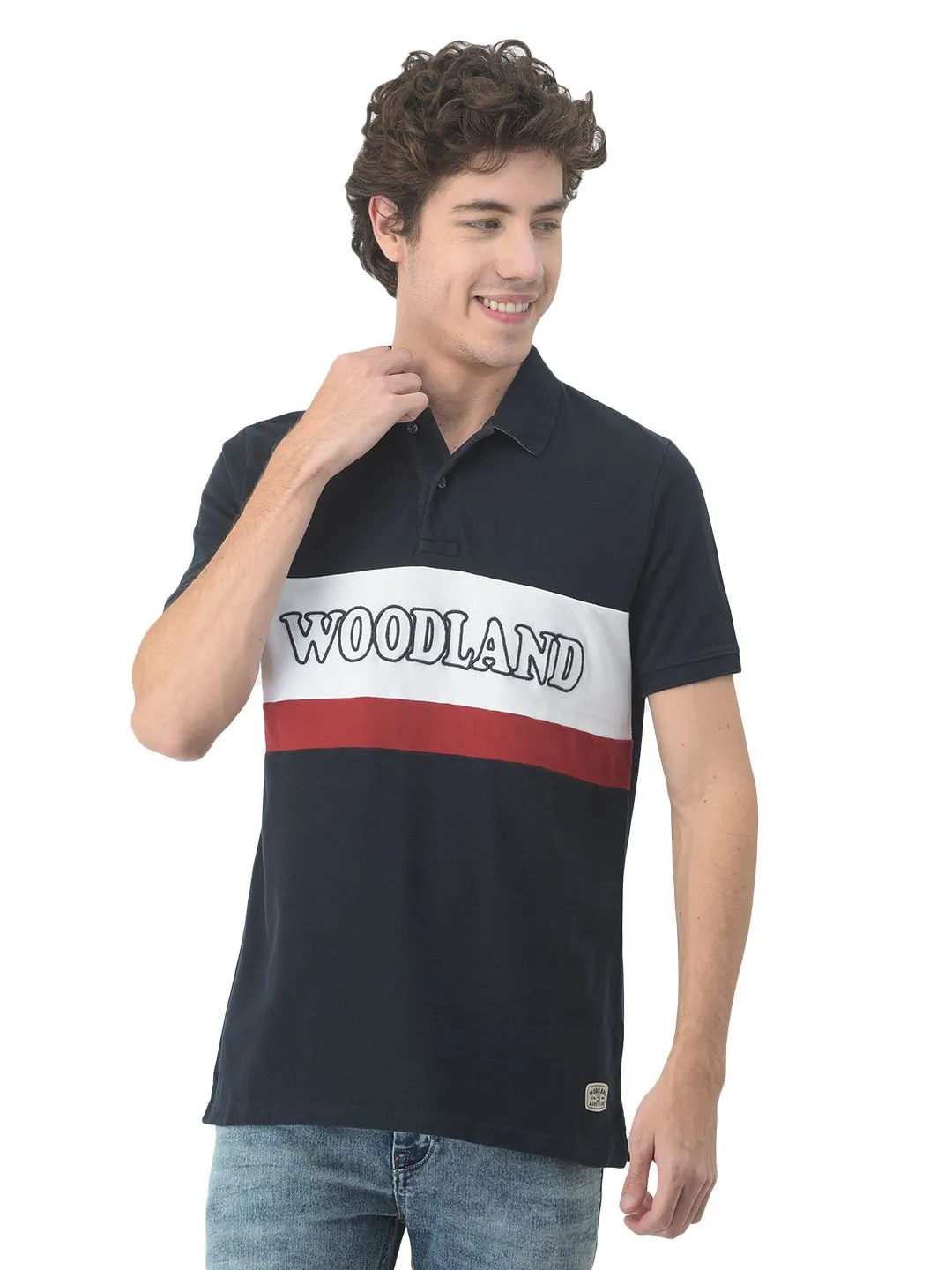 Navy polo t-shirt - Thumbnail 1