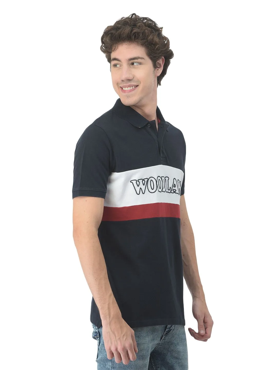 Navy polo t-shirt - Thumbnail 3