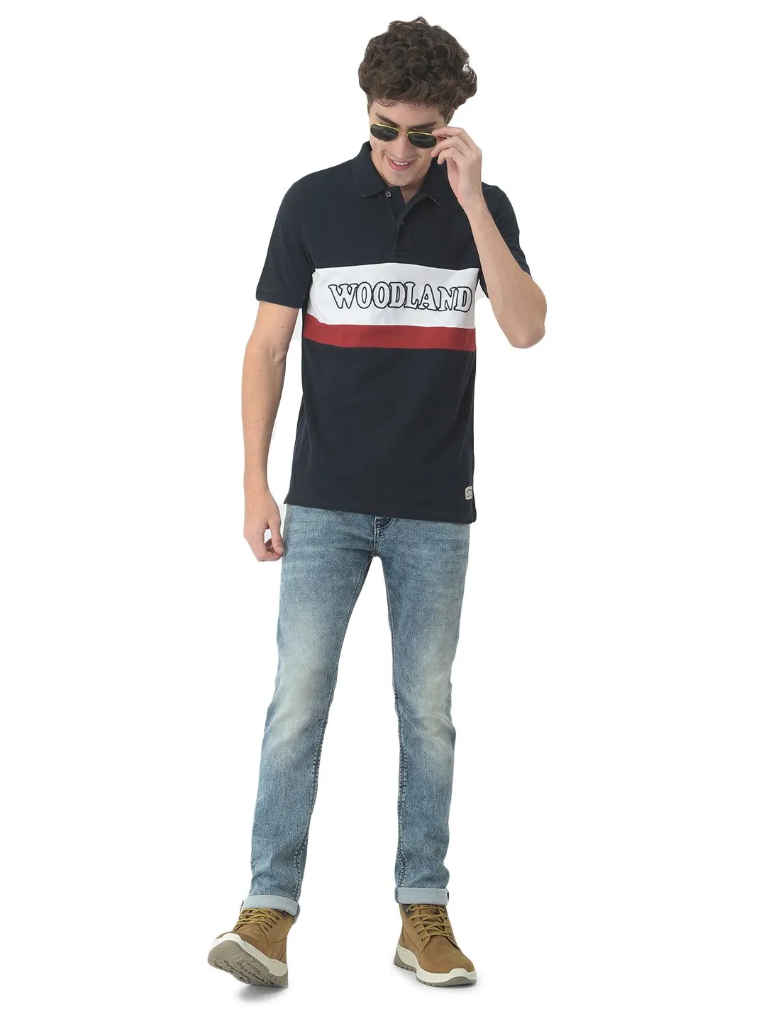 Navy polo t-shirt - Thumbnail 6
