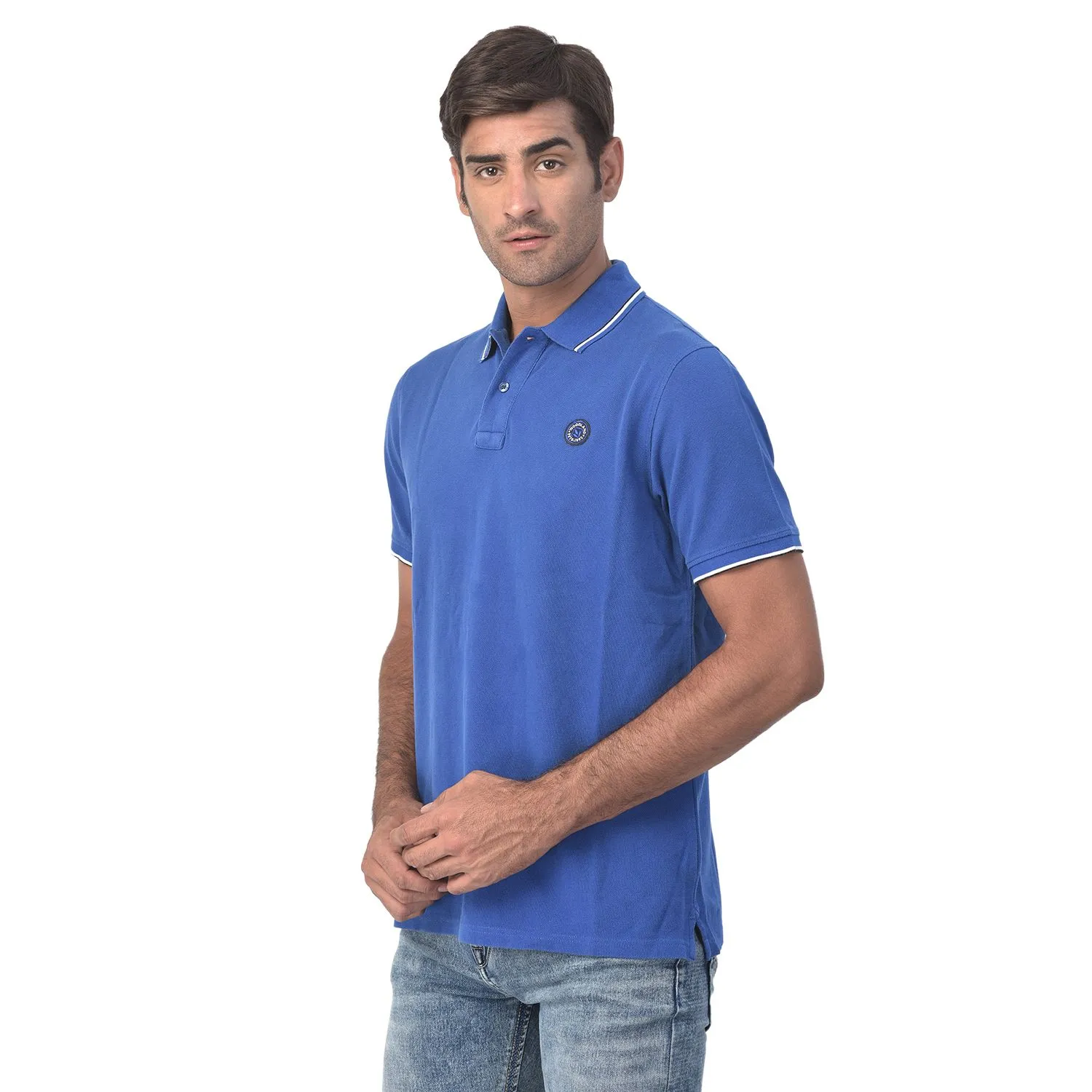 Royal Blue polo t-shirt - Thumbnail 5