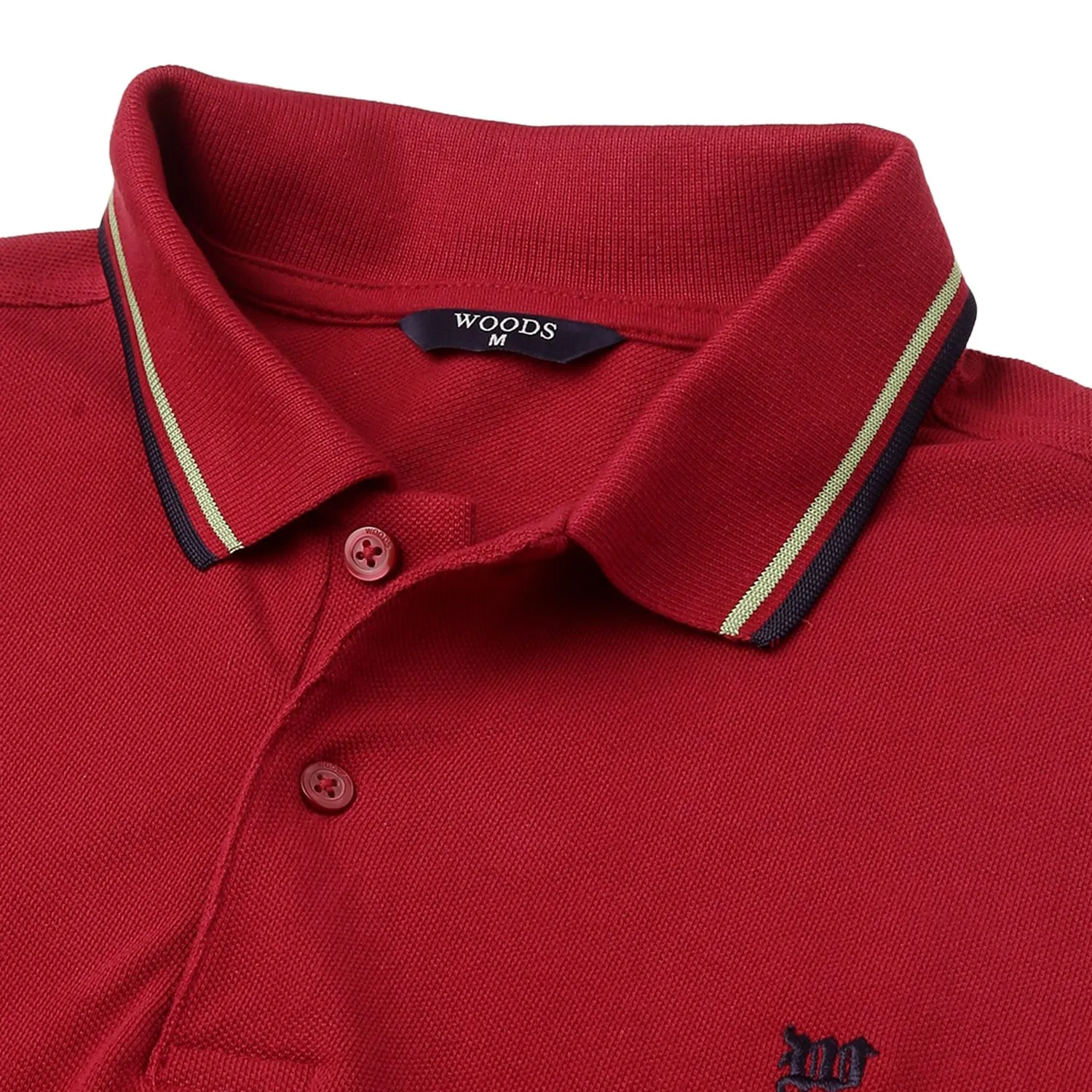 Crimson Polo T-shirt for Men - Thumbnail 2