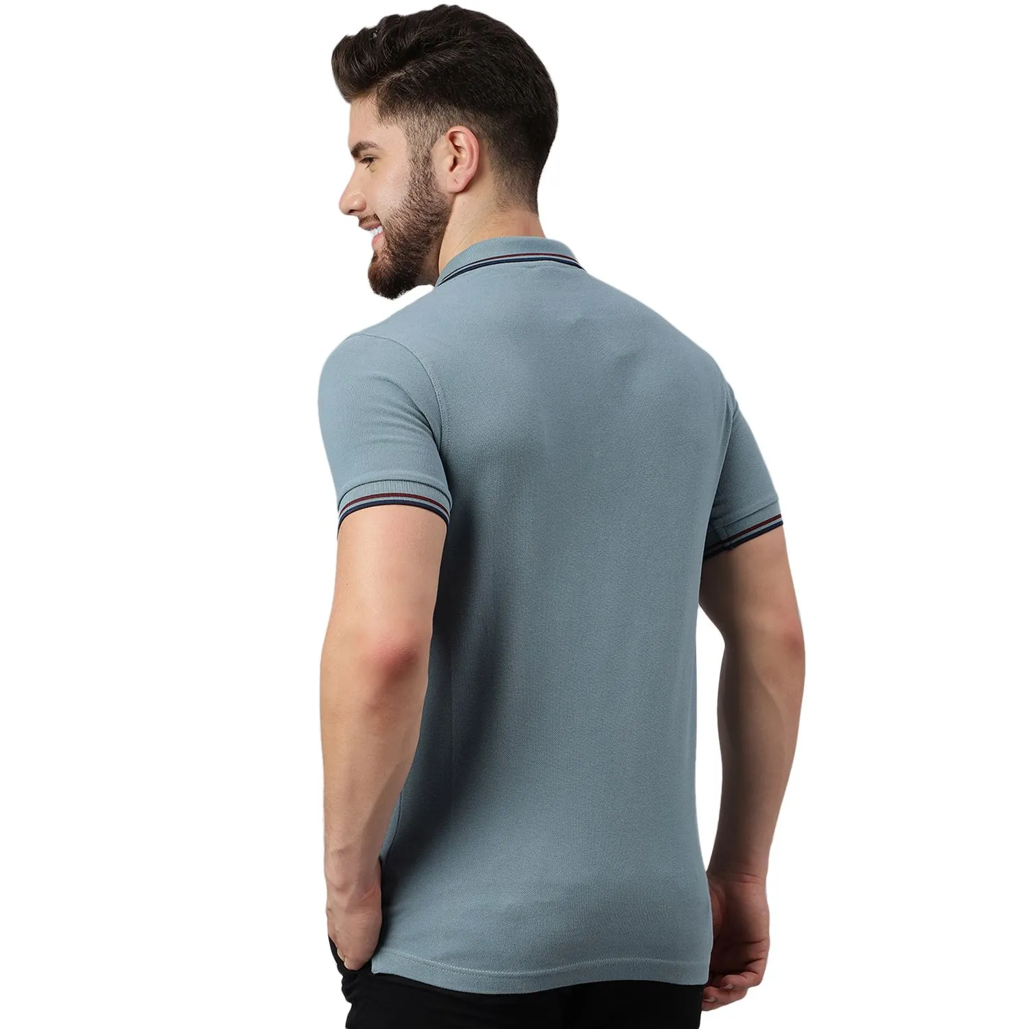 Lblue Polo T-shirt for Men - Thumbnail 6