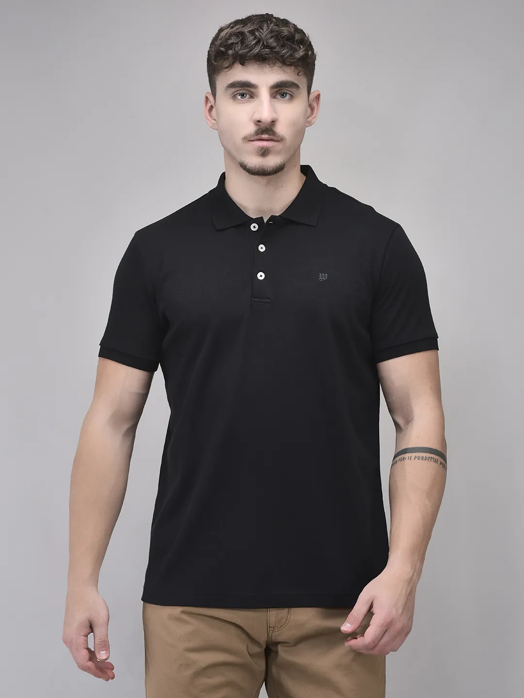 black-cotton-men-polo-tshirt