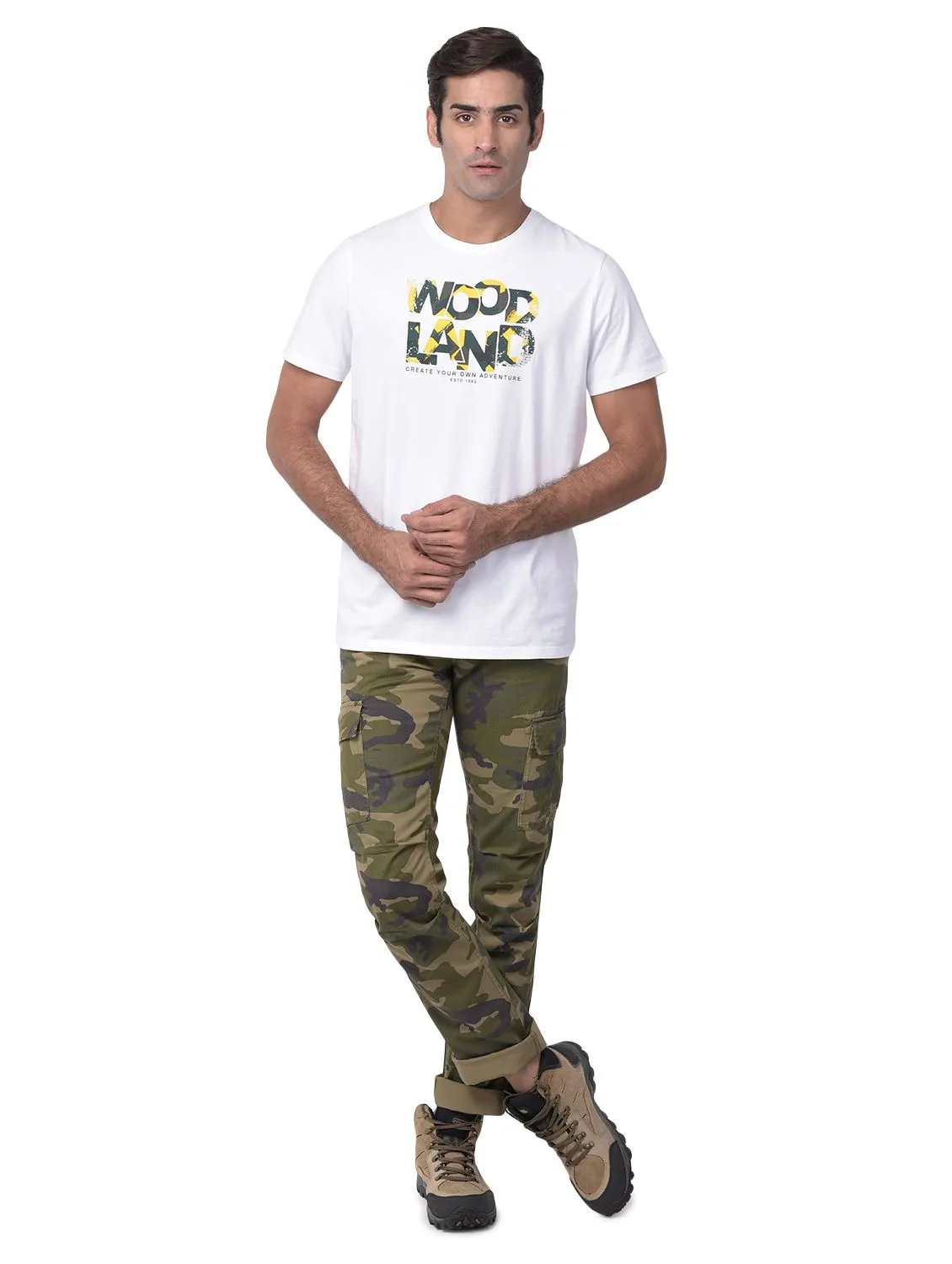 White round neck t-shirt - Image 1