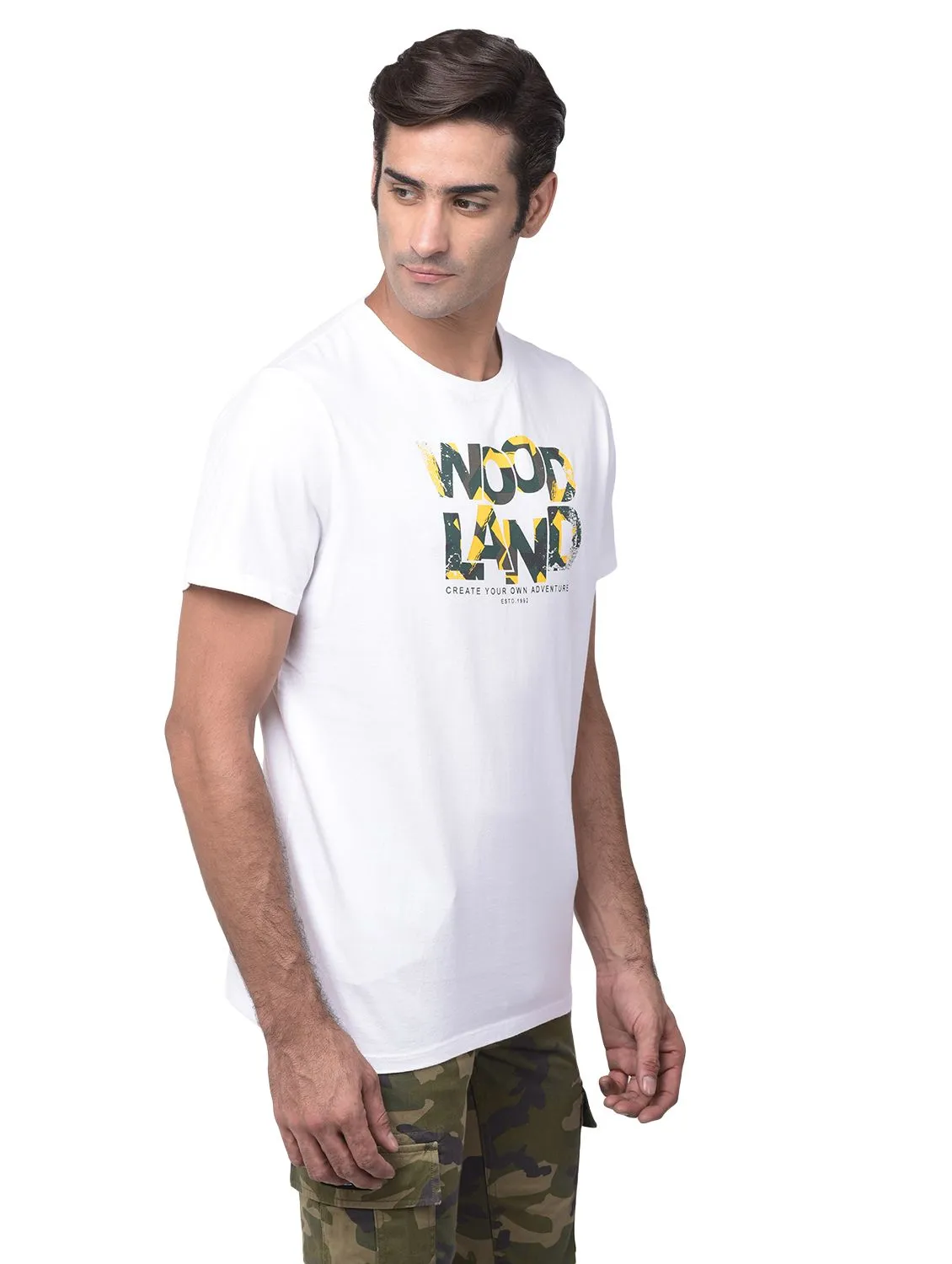 White round neck t-shirt - Thumbnail 6