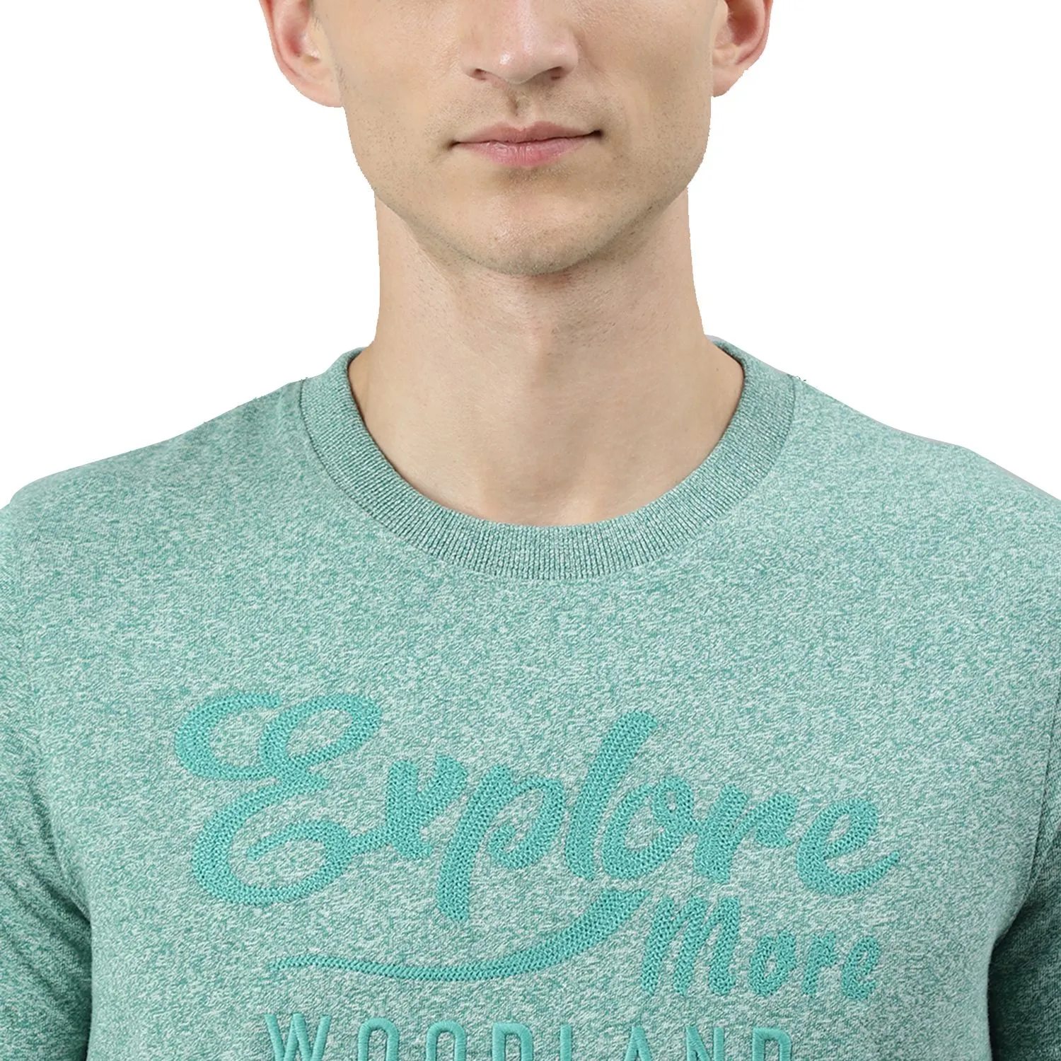 Green t-shirt for men - Thumbnail 4