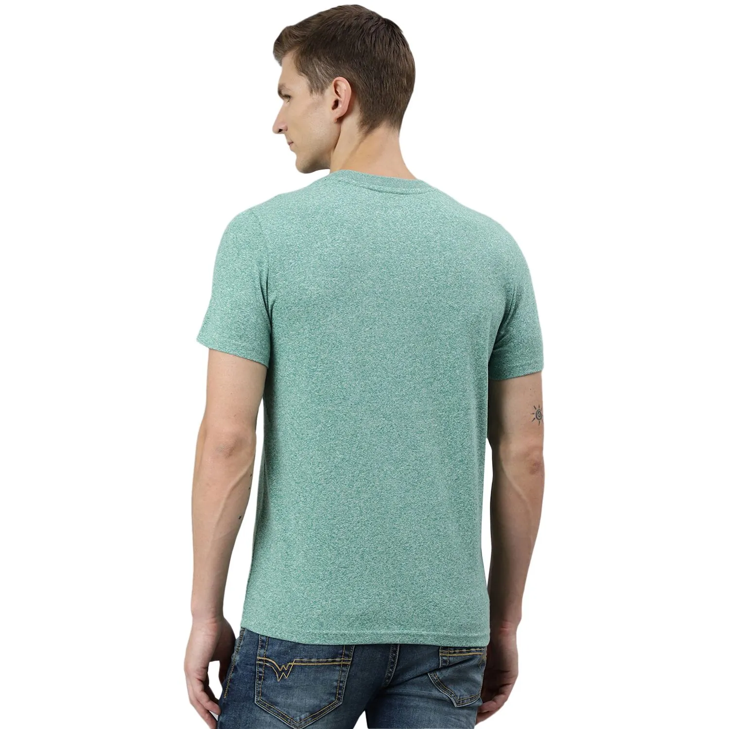 Green t-shirt for men - Thumbnail 6