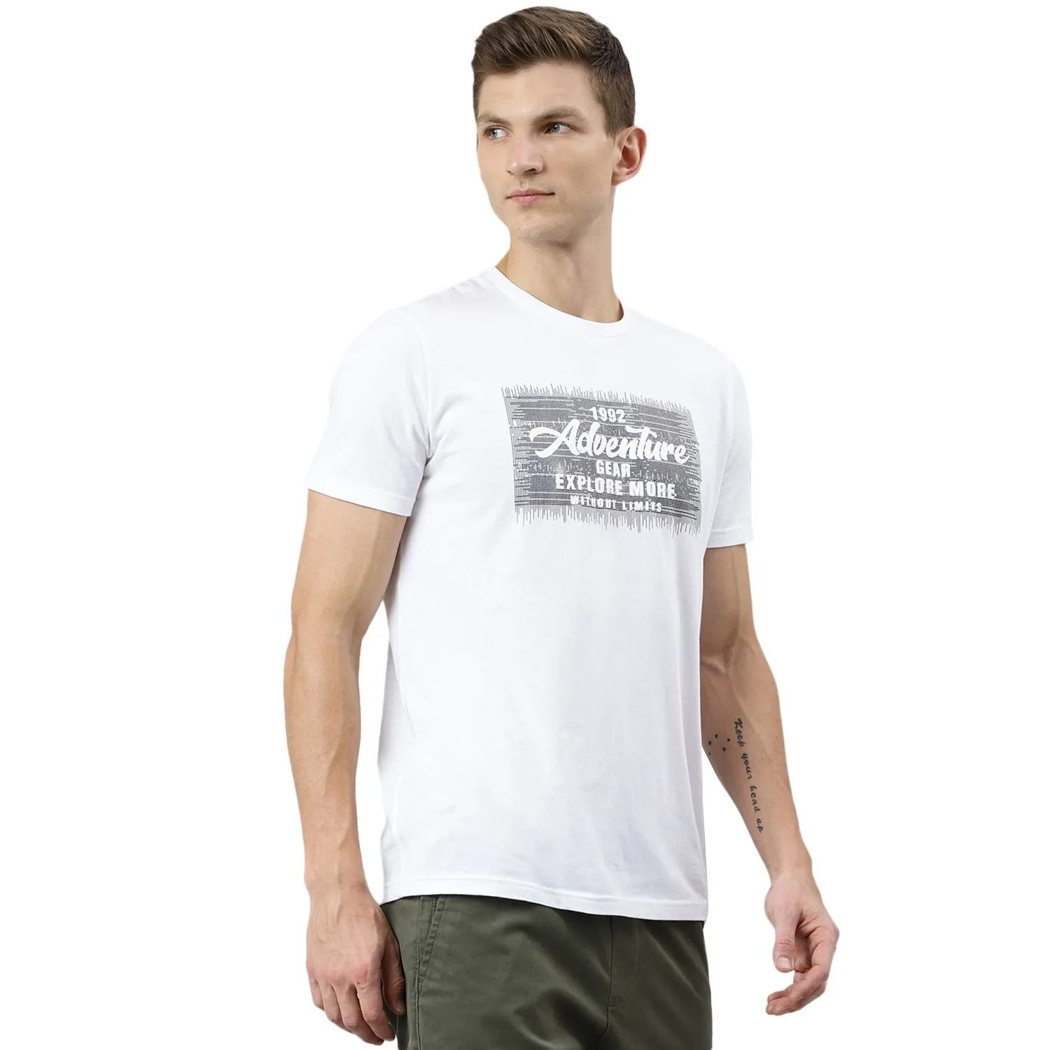White t-shirt for men - Thumbnail 3