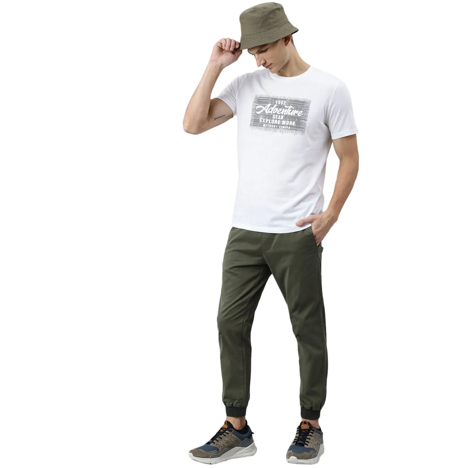 White t-shirt for men - Thumbnail 7
