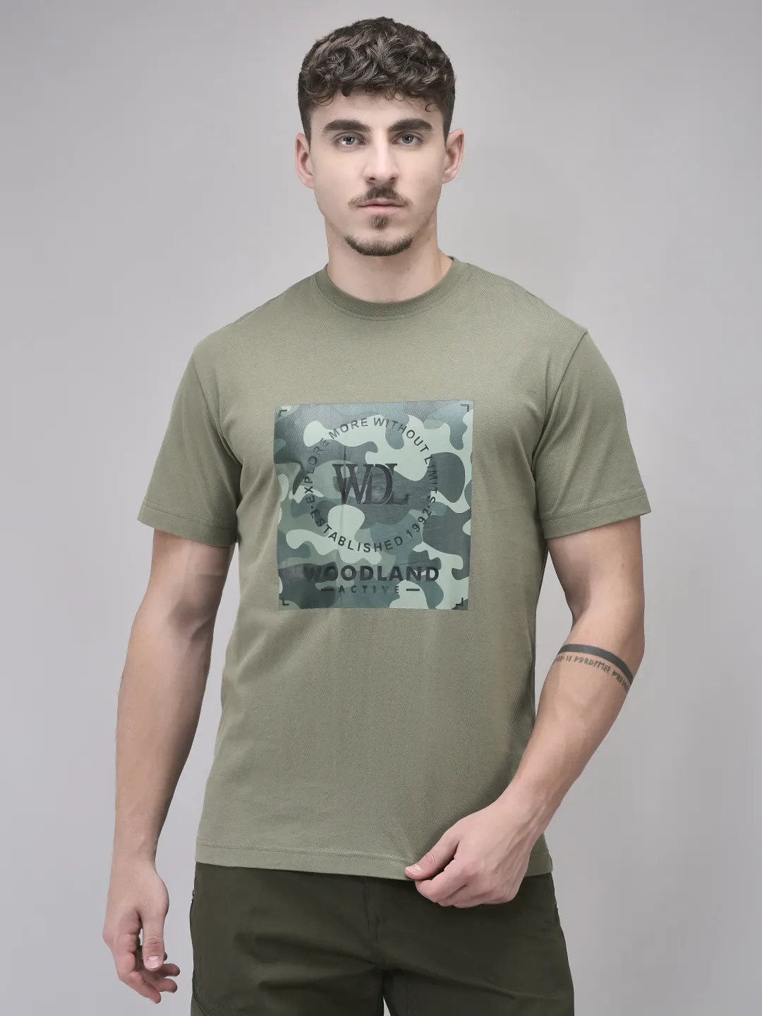 woodland-burnt-olive-cotton-tshirt-for-men