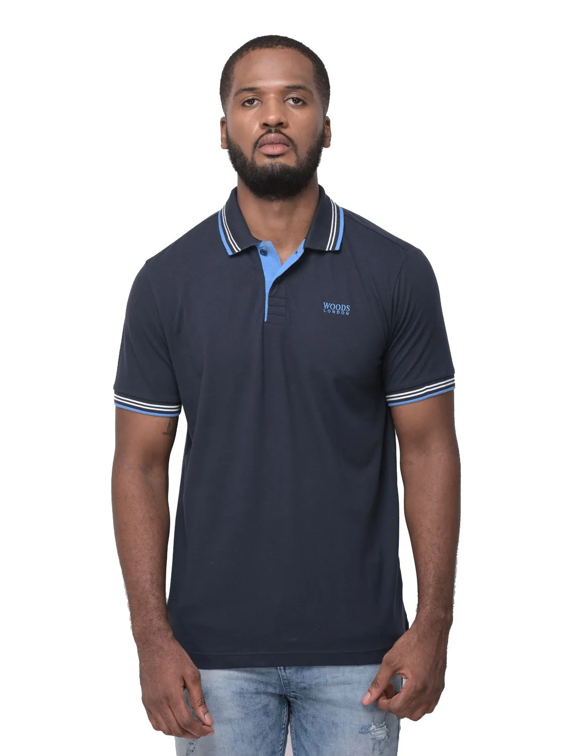 CARBON BLUE polo neck t-shirt - Thumbnail 2