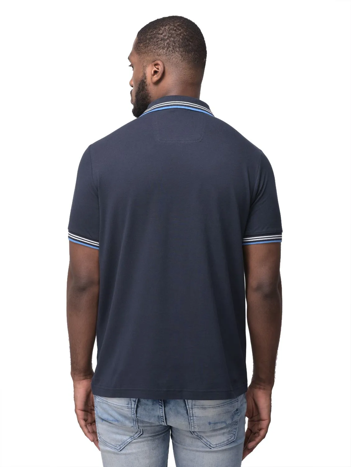 CARBON BLUE polo neck t-shirt - Thumbnail 4
