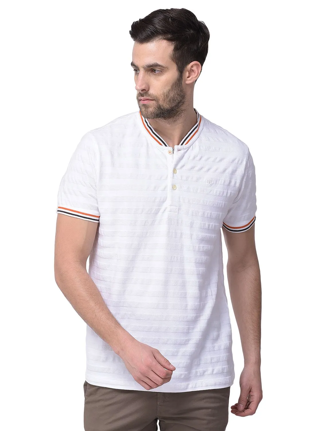 White t-shirt for men - Thumbnail 2