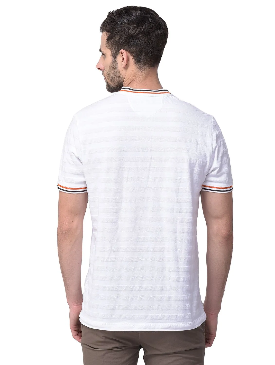 White t-shirt for men - Thumbnail 4