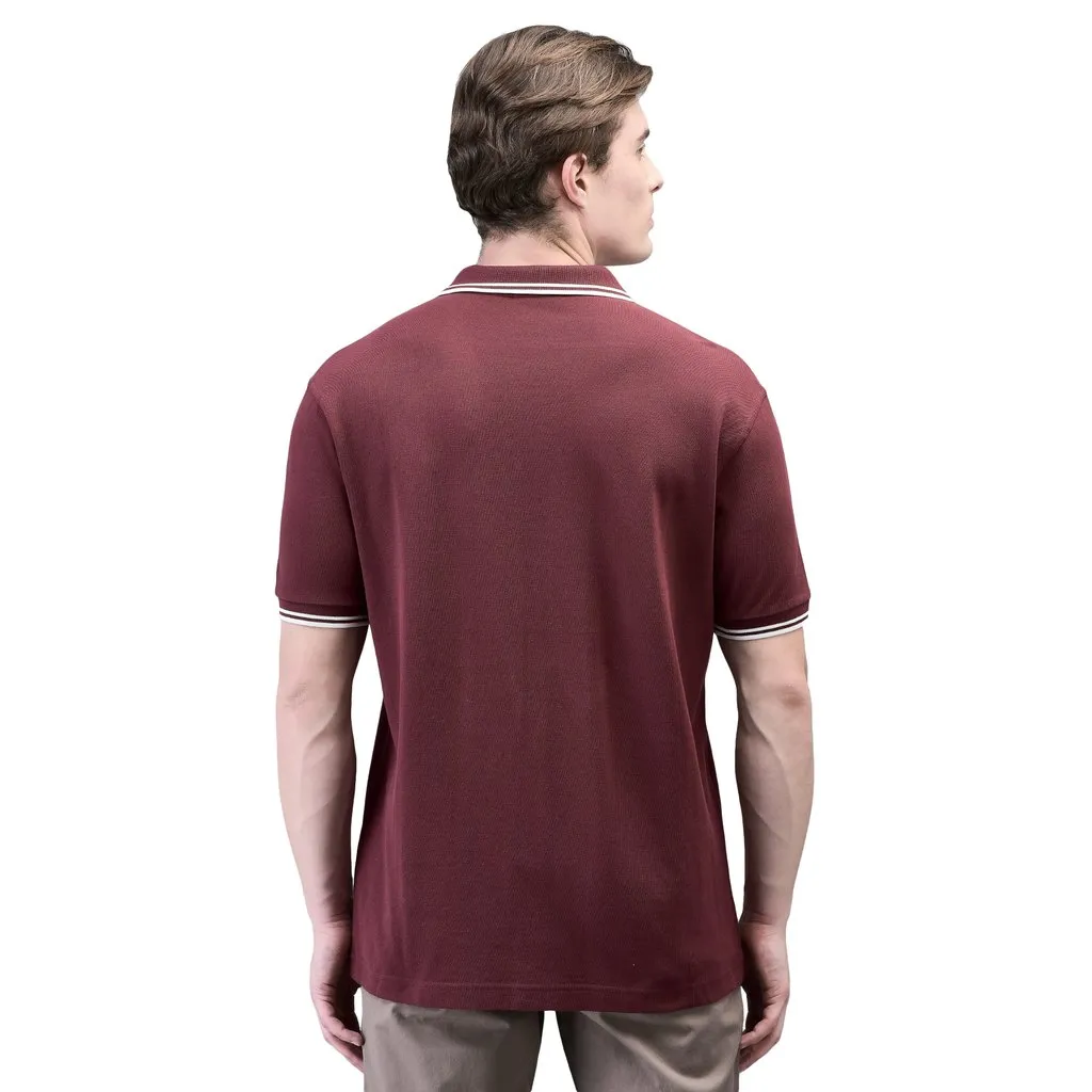Maroon Polo T-shirt for Men - Thumbnail 7