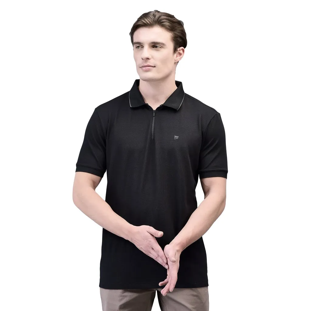 Black Polo t-shirt for men - Image 1