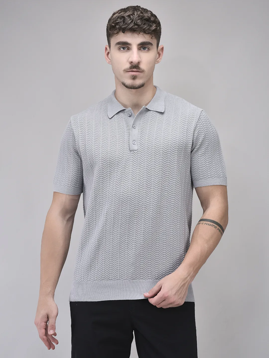 woods-grey-polo-knitted-tshirt-for-men