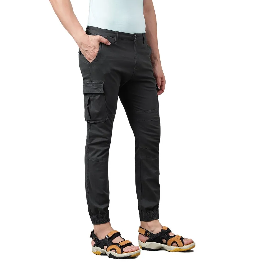 Teal green jogger Pants for Men - Thumbnail 3
