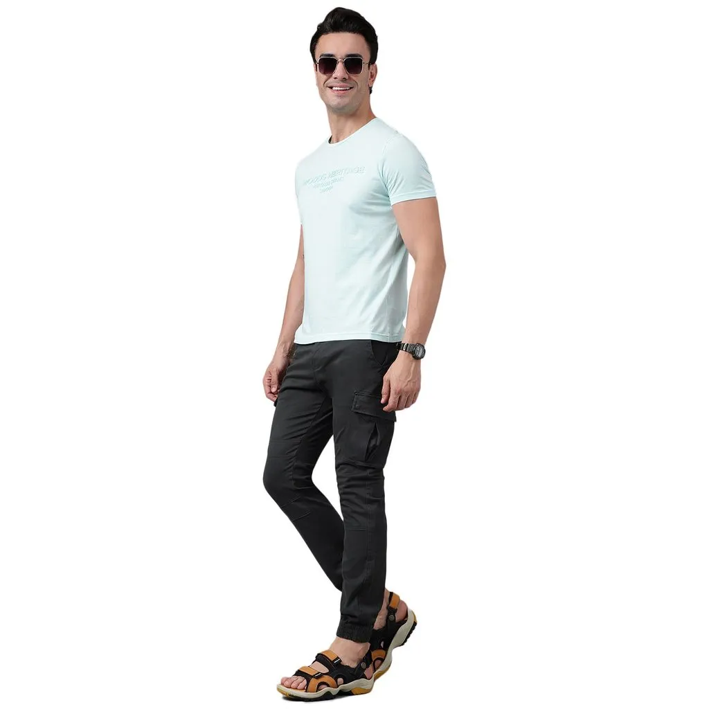 Teal green jogger Pants for Men - Thumbnail 8