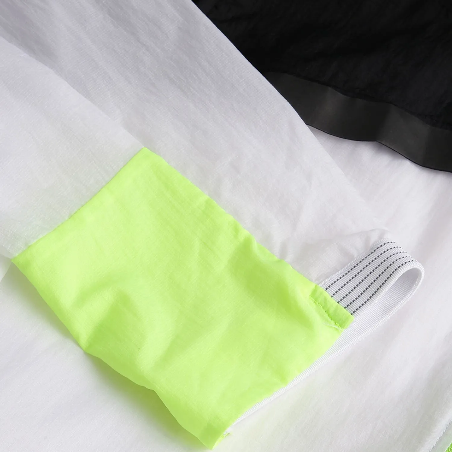 White/black windcheater for men - Thumbnail 6
