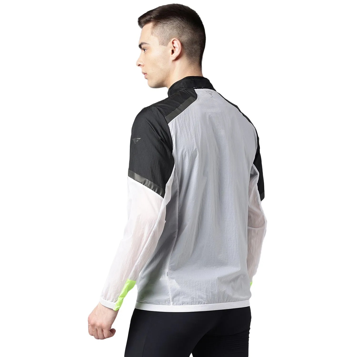 White/black windcheater for men - Thumbnail 7