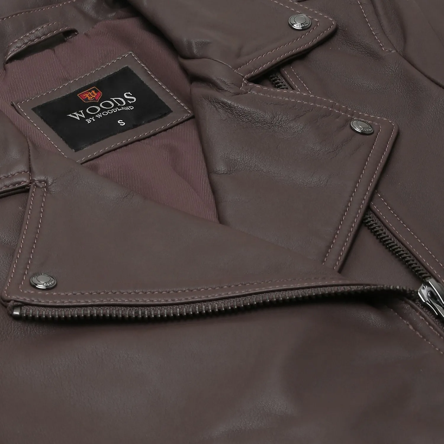 Lbrown Leather Jacket for Women - Thumbnail 4