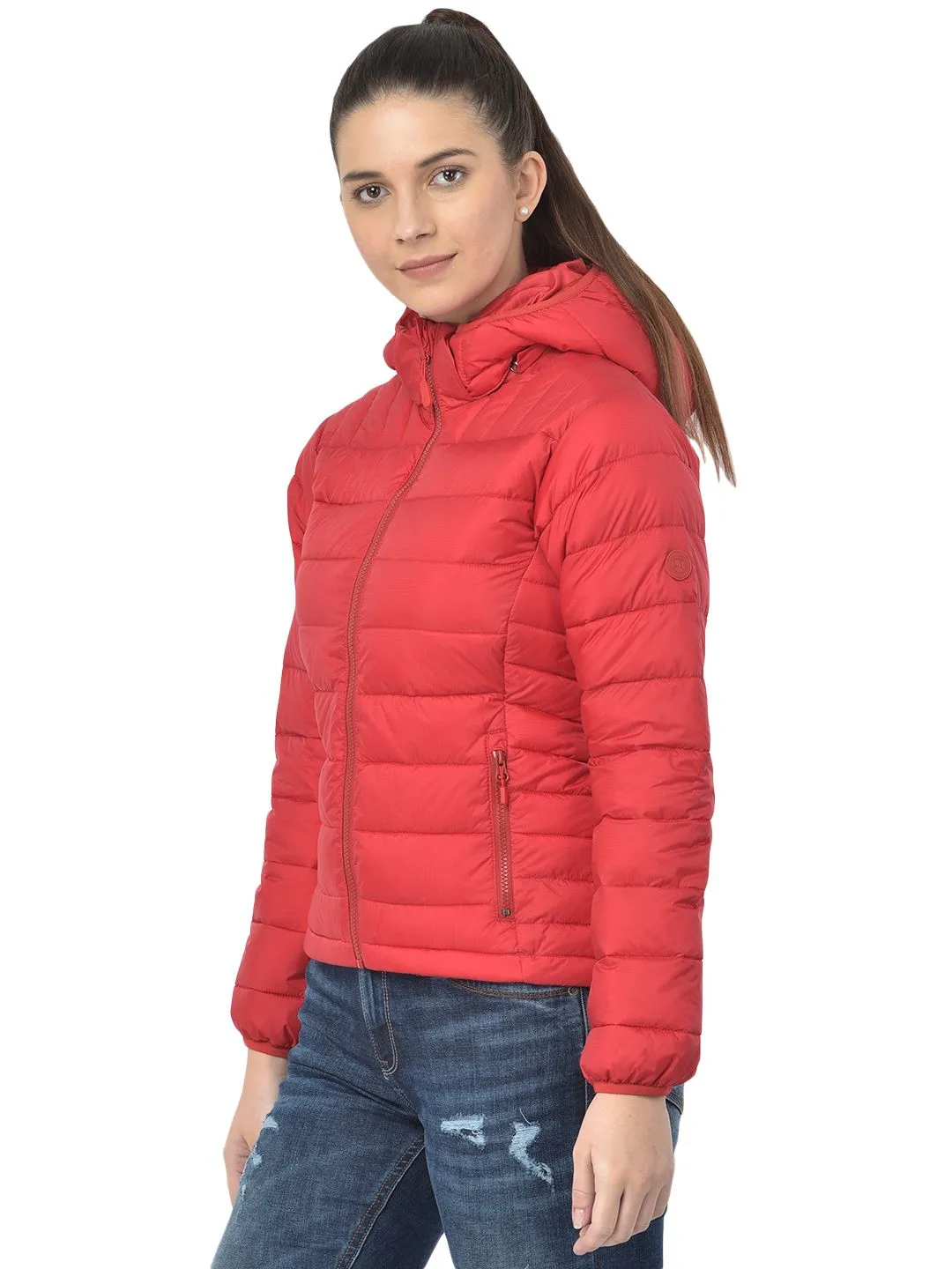 Woodland Red Slim Fit Jacket - Thumbnail 3