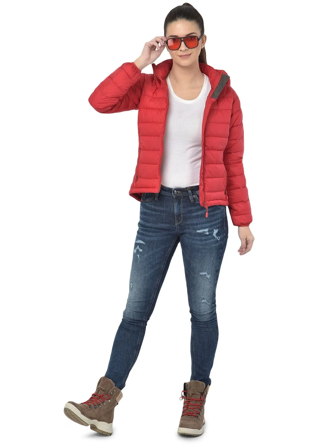 Woodland Red Slim Fit Jacket - Thumbnail 6