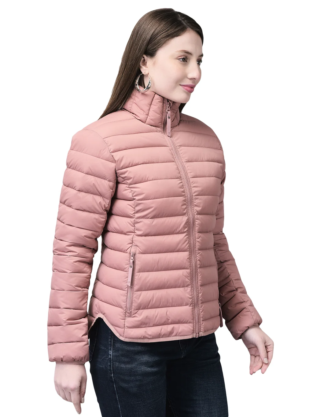 Rose gold jacket for ladies - Thumbnail 3