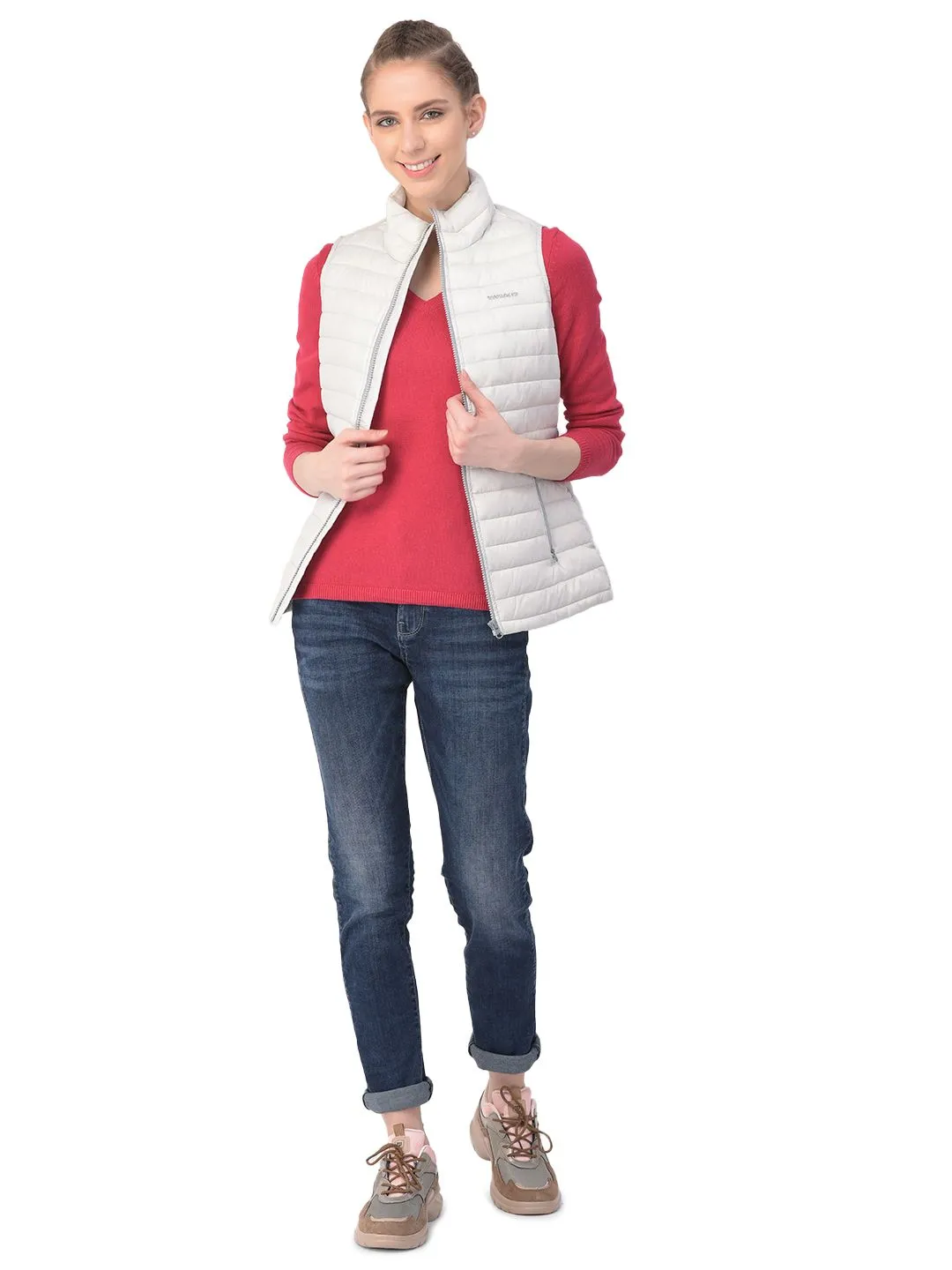 Ivory Sleeveless jacket - Image 1
