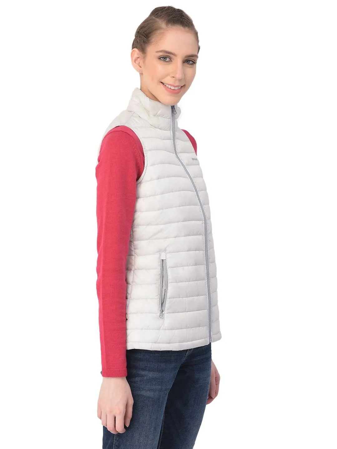 Ivory Sleeveless jacket - Thumbnail 6