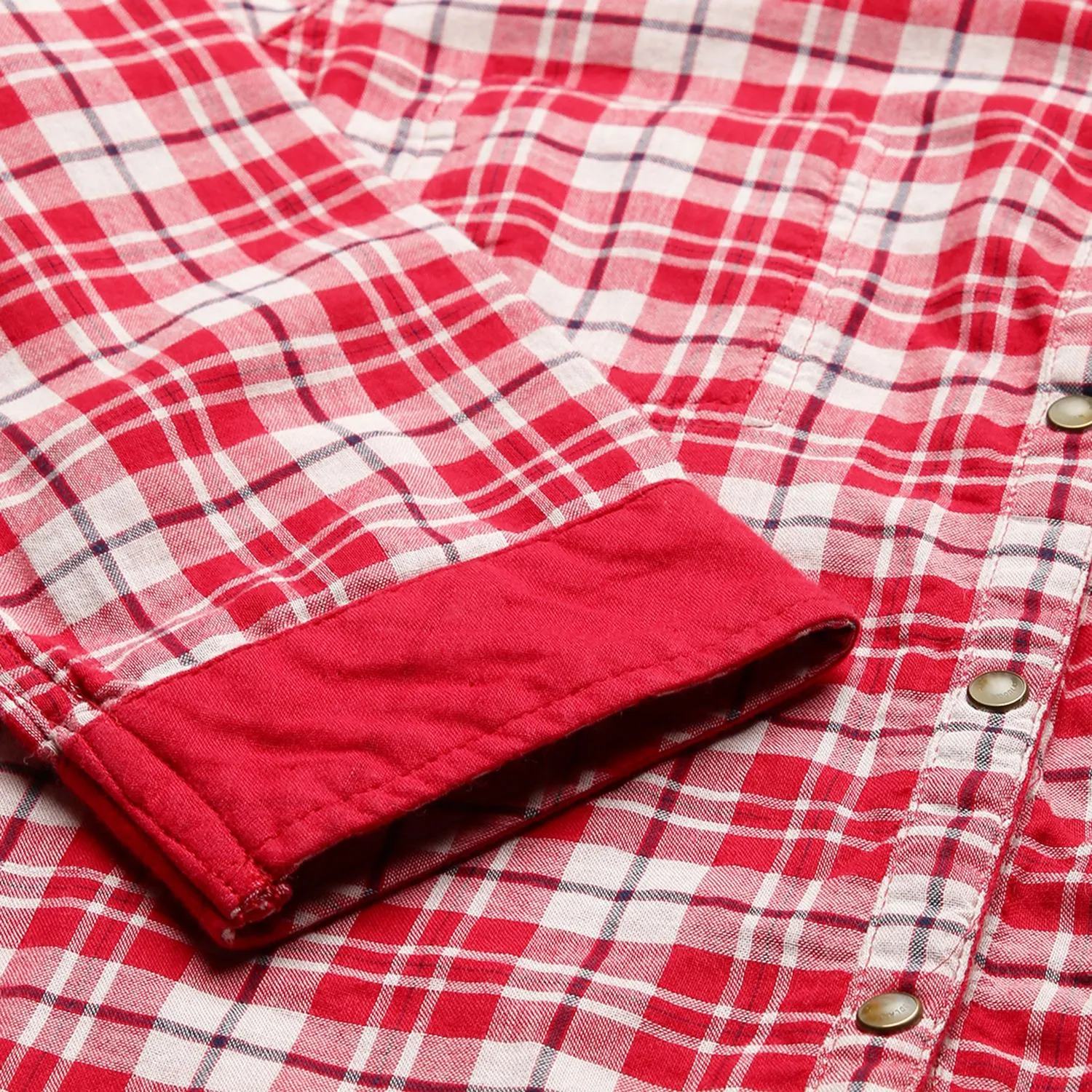 Red Check Shirt for women - Thumbnail 6