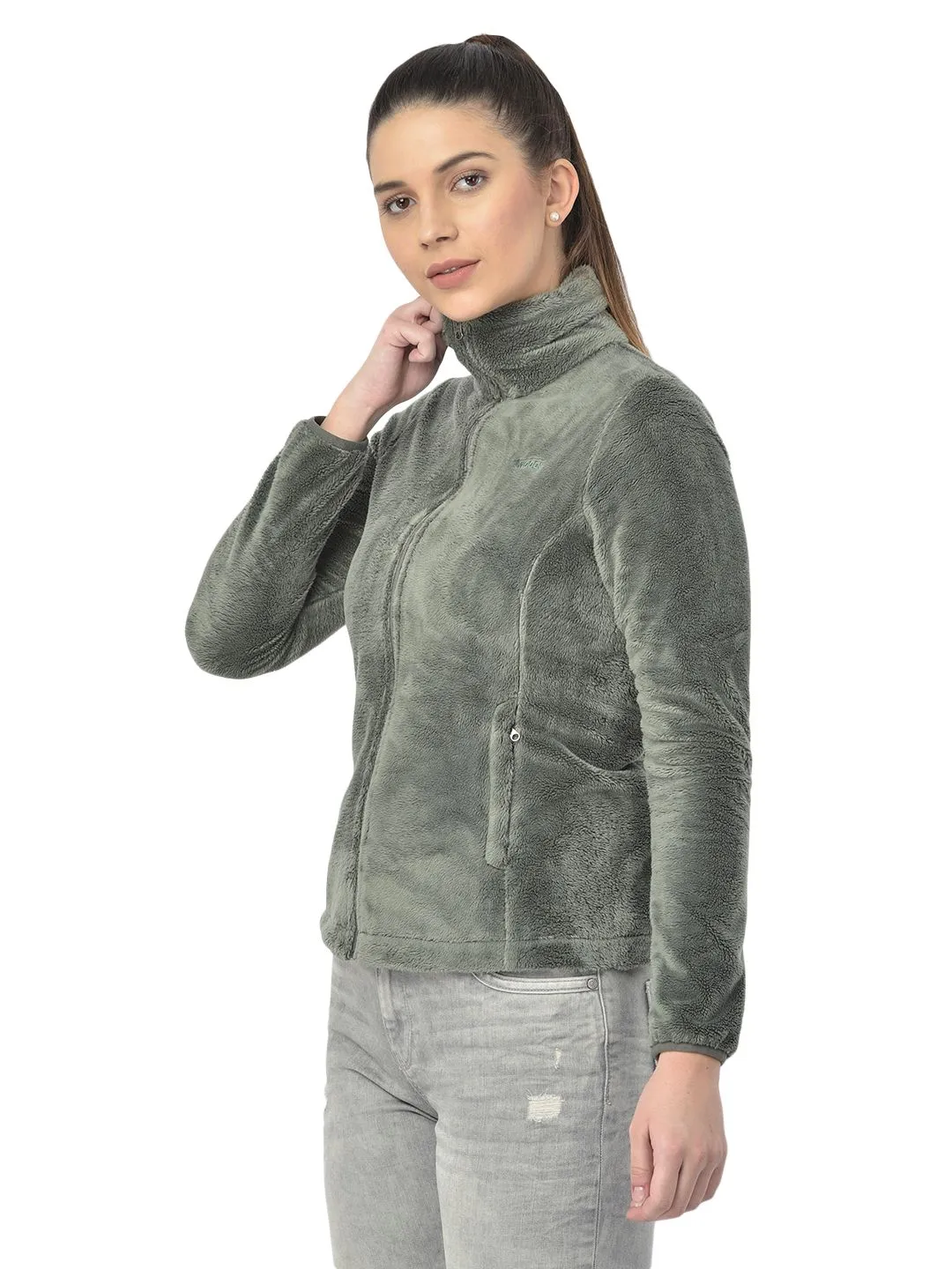 Woods DUCK GREEN High Neck Sweatshirt - Thumbnail 3