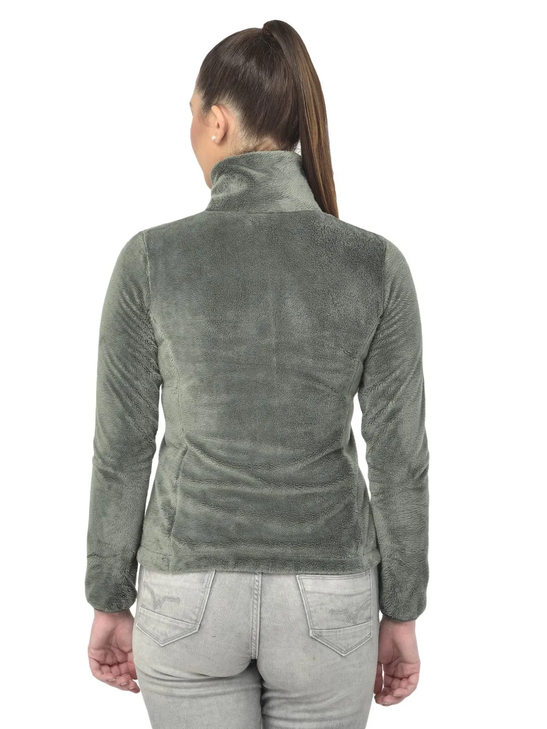 Woods DUCK GREEN High Neck Sweatshirt - Thumbnail 4