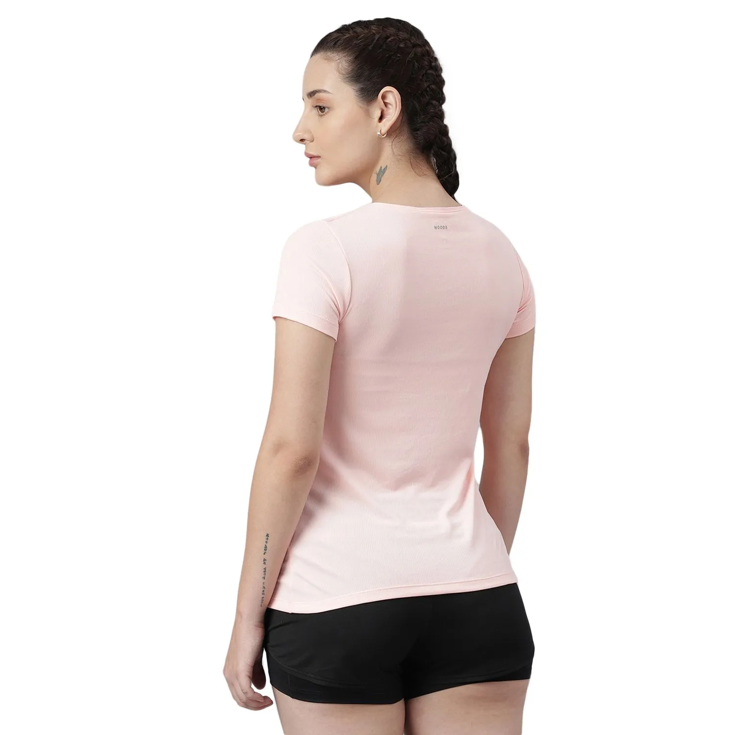 Peach Gym t-shirt for women - Thumbnail 6