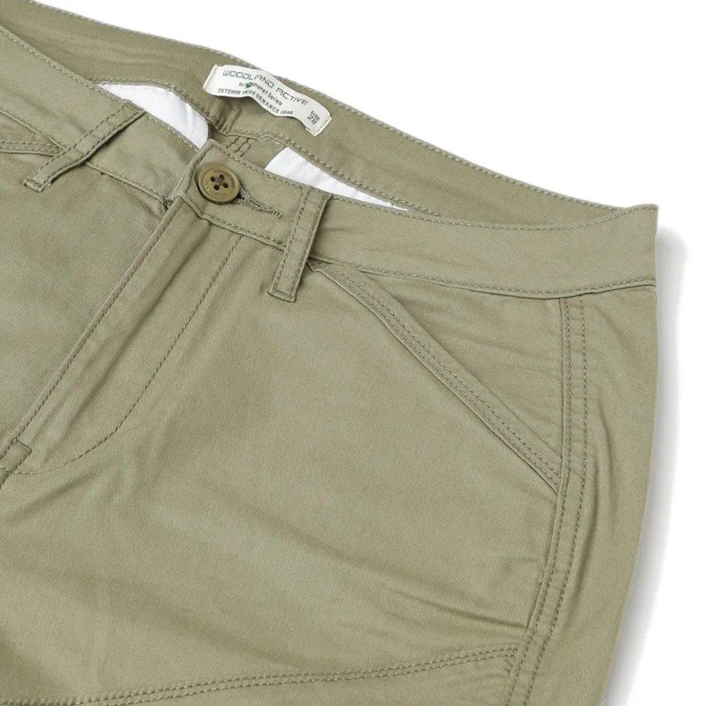Sage green cargo pants for women - Thumbnail 4