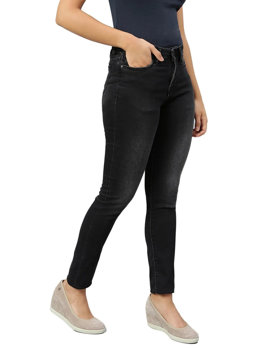Charcoal Jeans for Women - Thumbnail 3