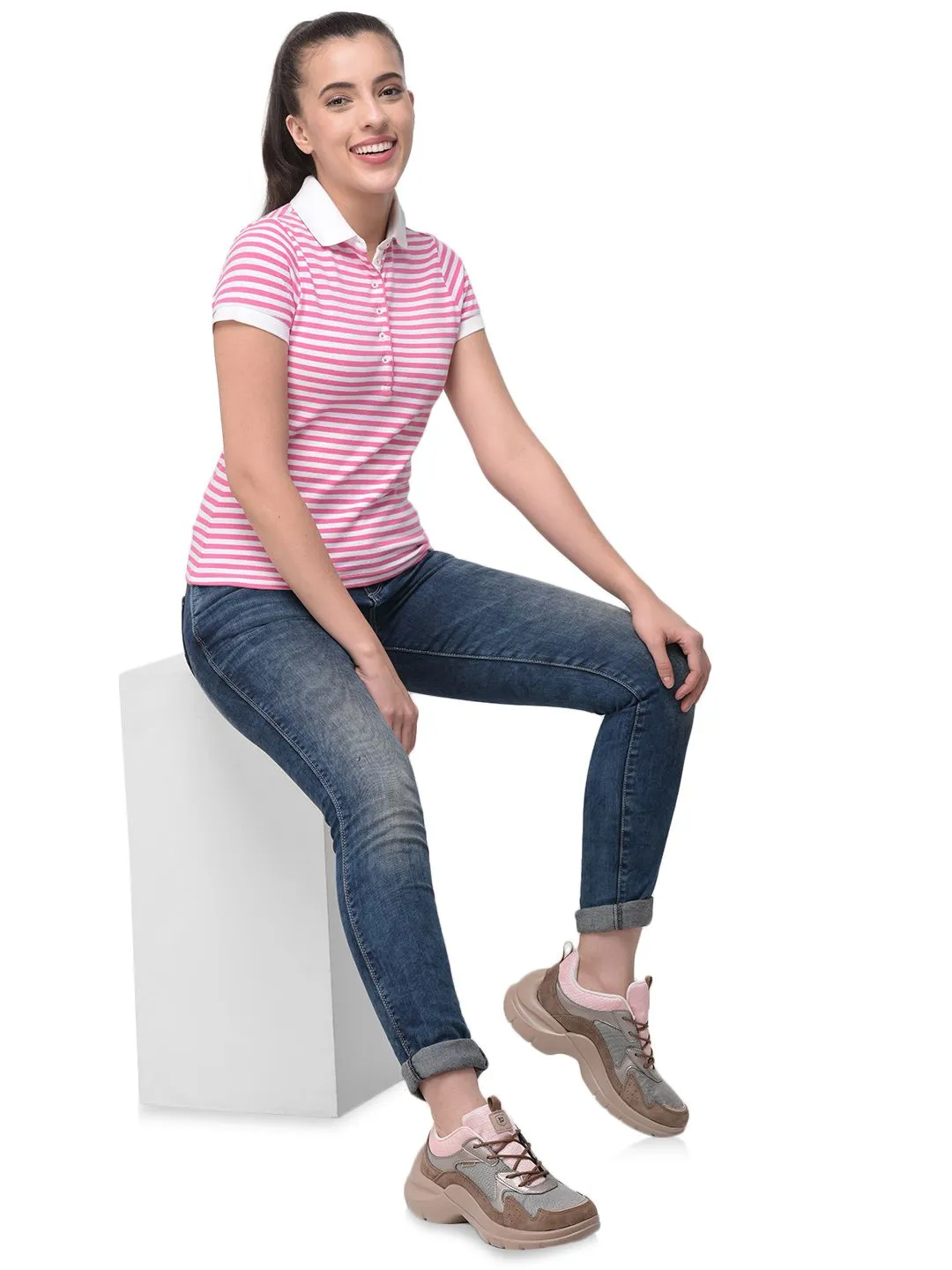 pink-and-white-polo-t-shirt