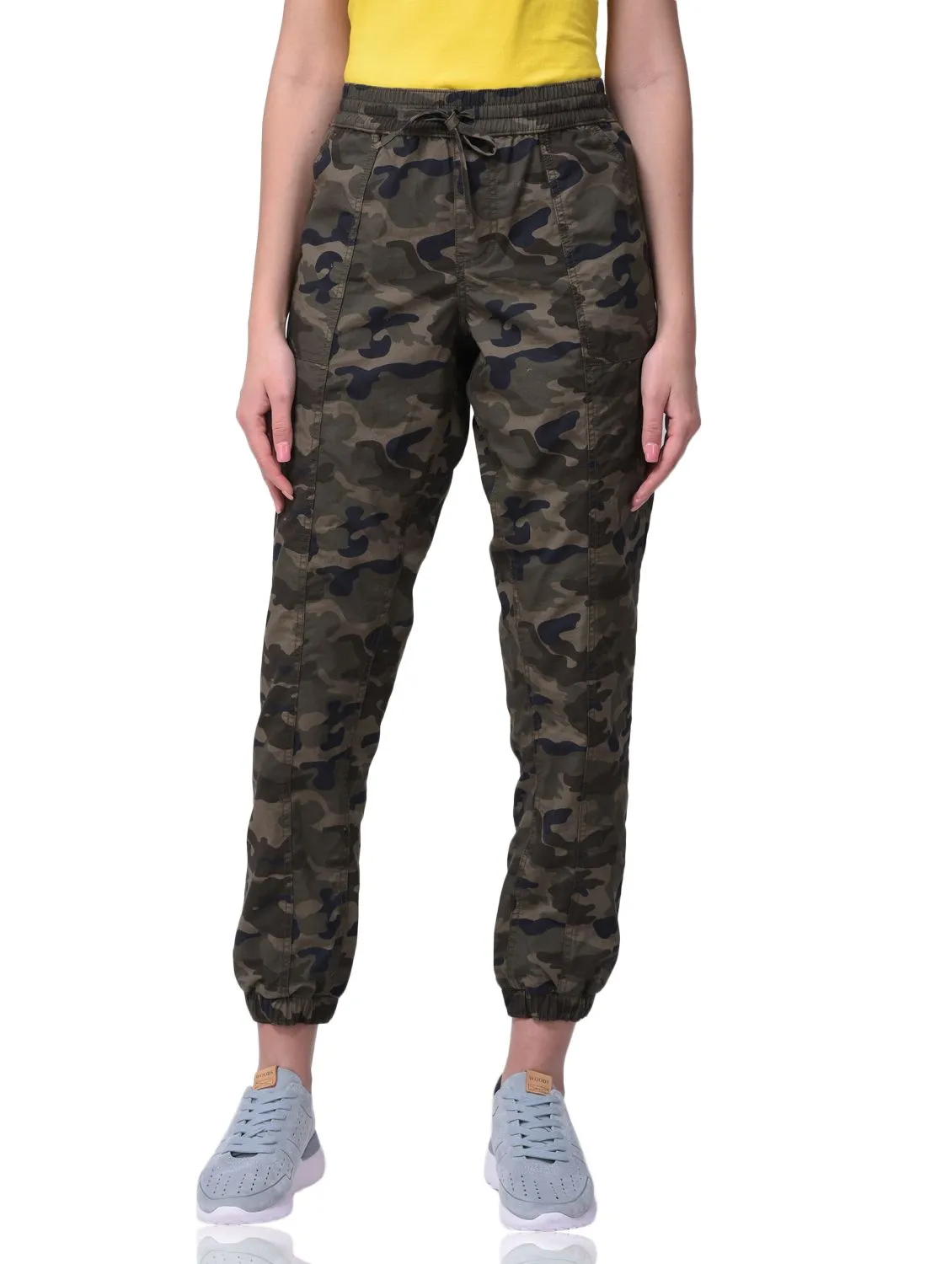 Camouflage green jogger pants - Thumbnail 2