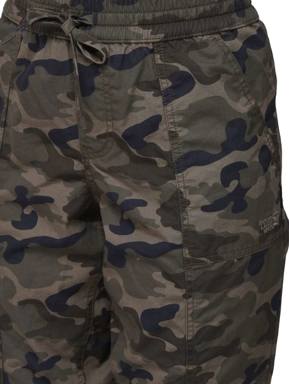 Camouflage green jogger pants - Thumbnail 3